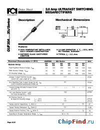 Datasheet GUF20A manufacturer FCI